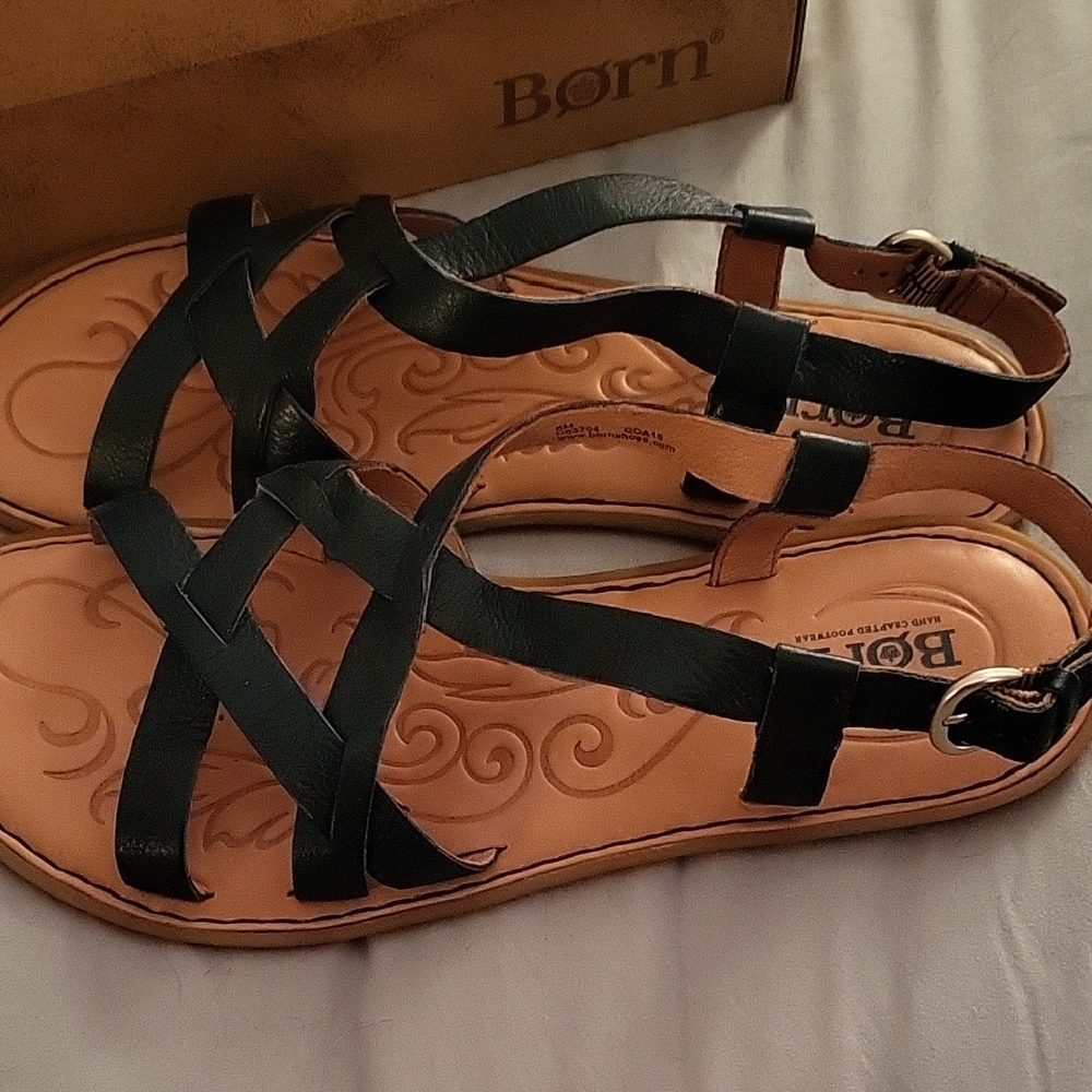 Born -  Strappy Sandals, Size 8 - Picture 2 of 4